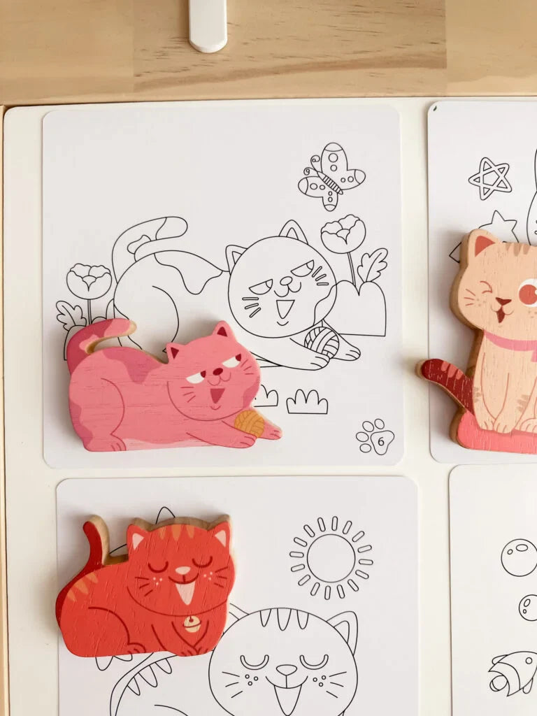 QToys Australia (USA) Cat Play Set & Colouring | Kitchen + Metal