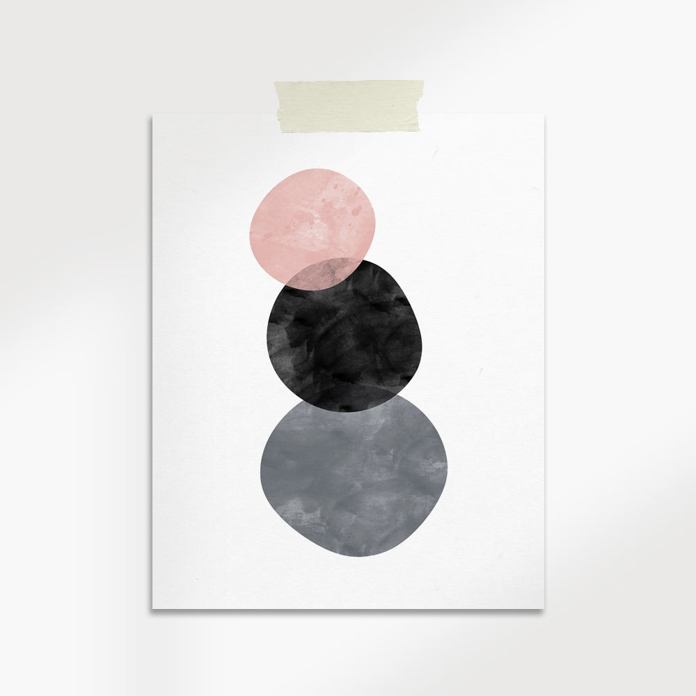 Abstract Circles Art Print | Home Decor | Kitchen + Metal