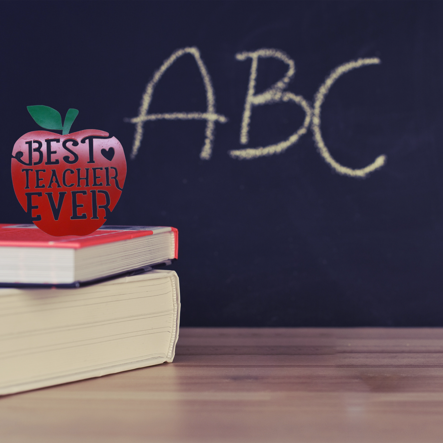 Best Teacher Ever Apple - Metal Wall Art | Home Decor | Kitchen + Metal