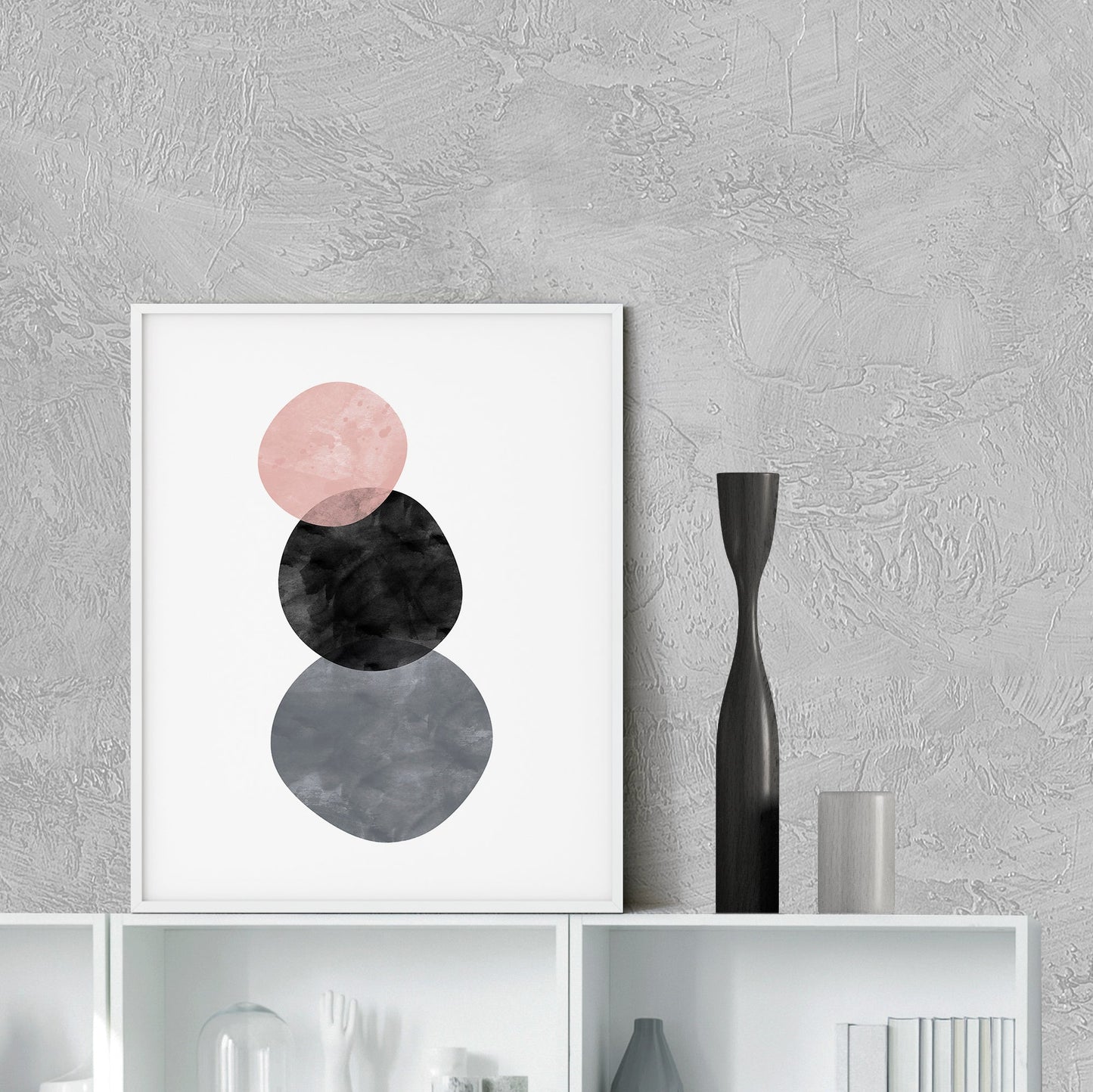Abstract Circles Art Print | Home Decor | Kitchen + Metal