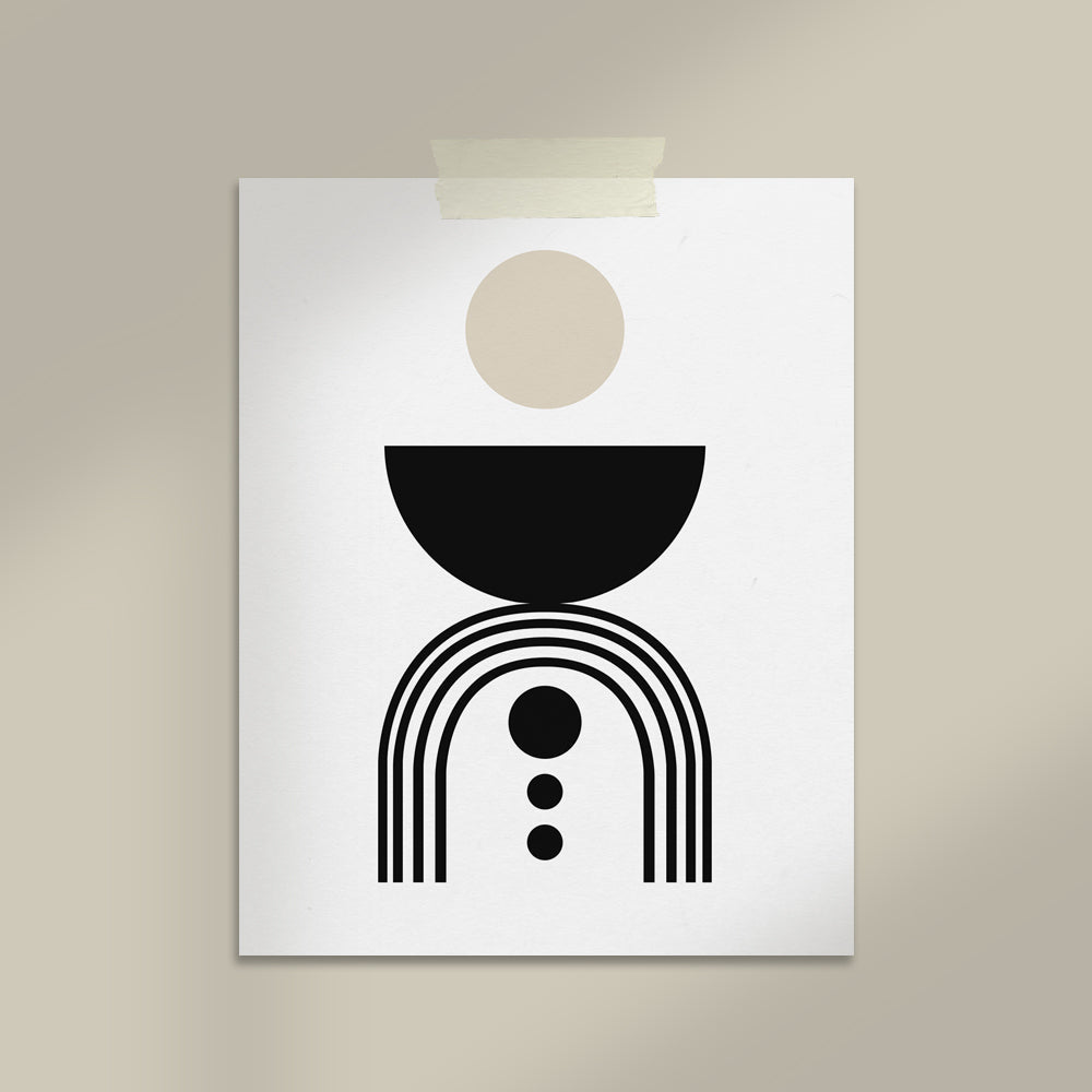 Mid Century Modern Art Print | Home Decor | Kitchen + Metal