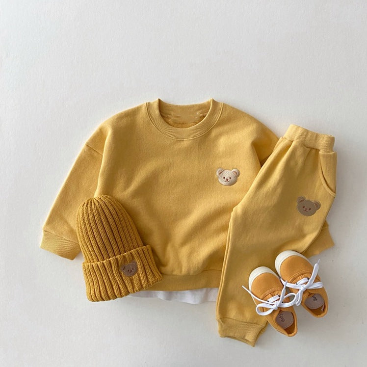 Baby Toddler Ribbed Knit Smile Face Beanie "LOVE SMILE"