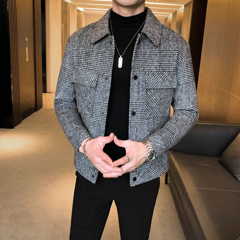 Men's Slim Fit Fashion Jacket - Trendy Thick Design