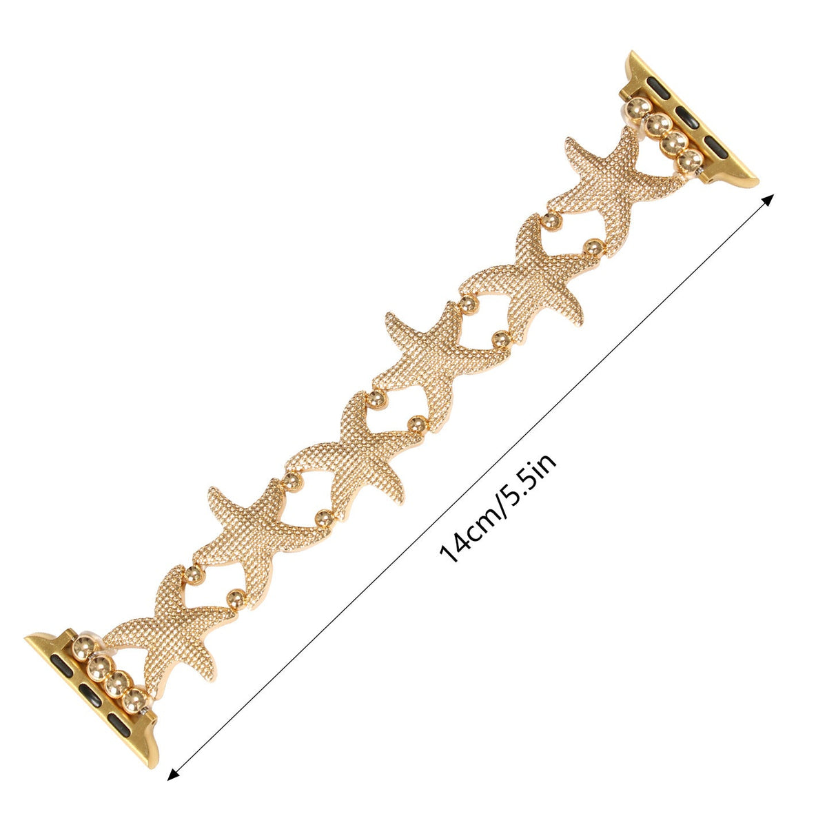 Starfish Strap Suitable For Iwatch9876 Watch Metal Strap Five-Pointed Star Bracelet Xiaomi 9 8Pro
