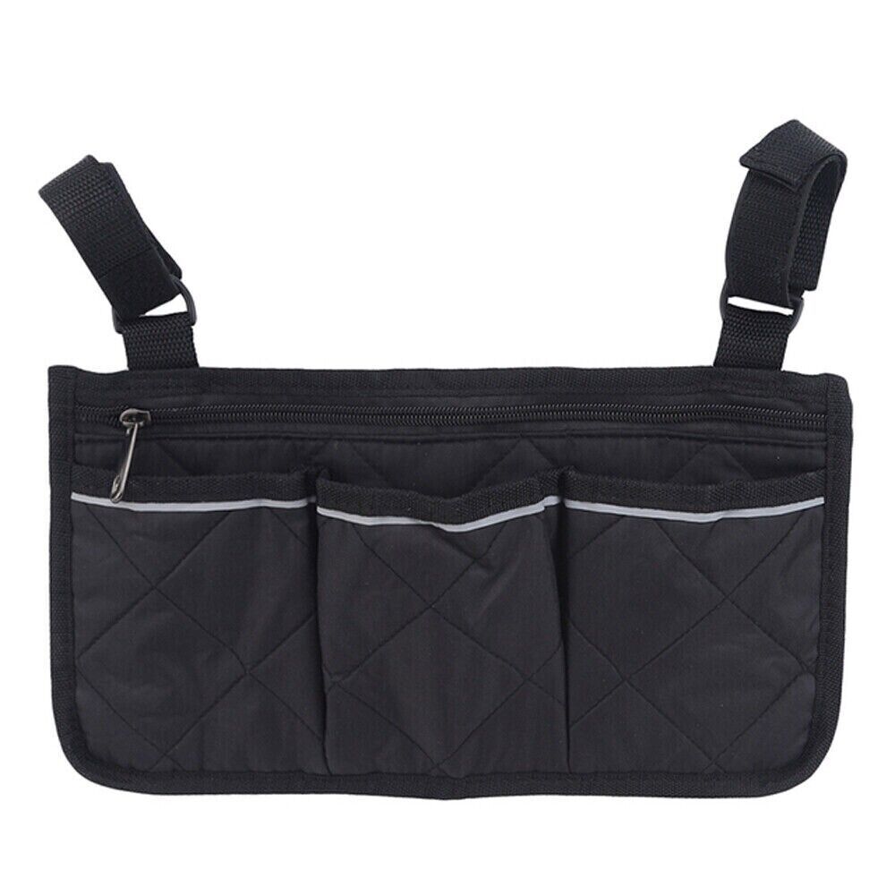 Outdoor Wheelchair Armrest Storage Pouch: Organizer Holder Pack