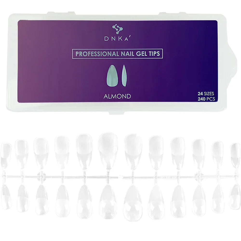 DNKa - Professional Nail Gel Tips Almond, 240pcs