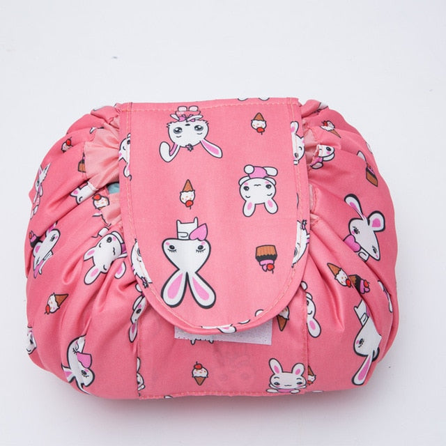 Do Not Miss Drop ship Women Drawstring Cosmetic Bag travel Organizer bag pouch Make Up Case Storage Makeup Bag Toiletry bag