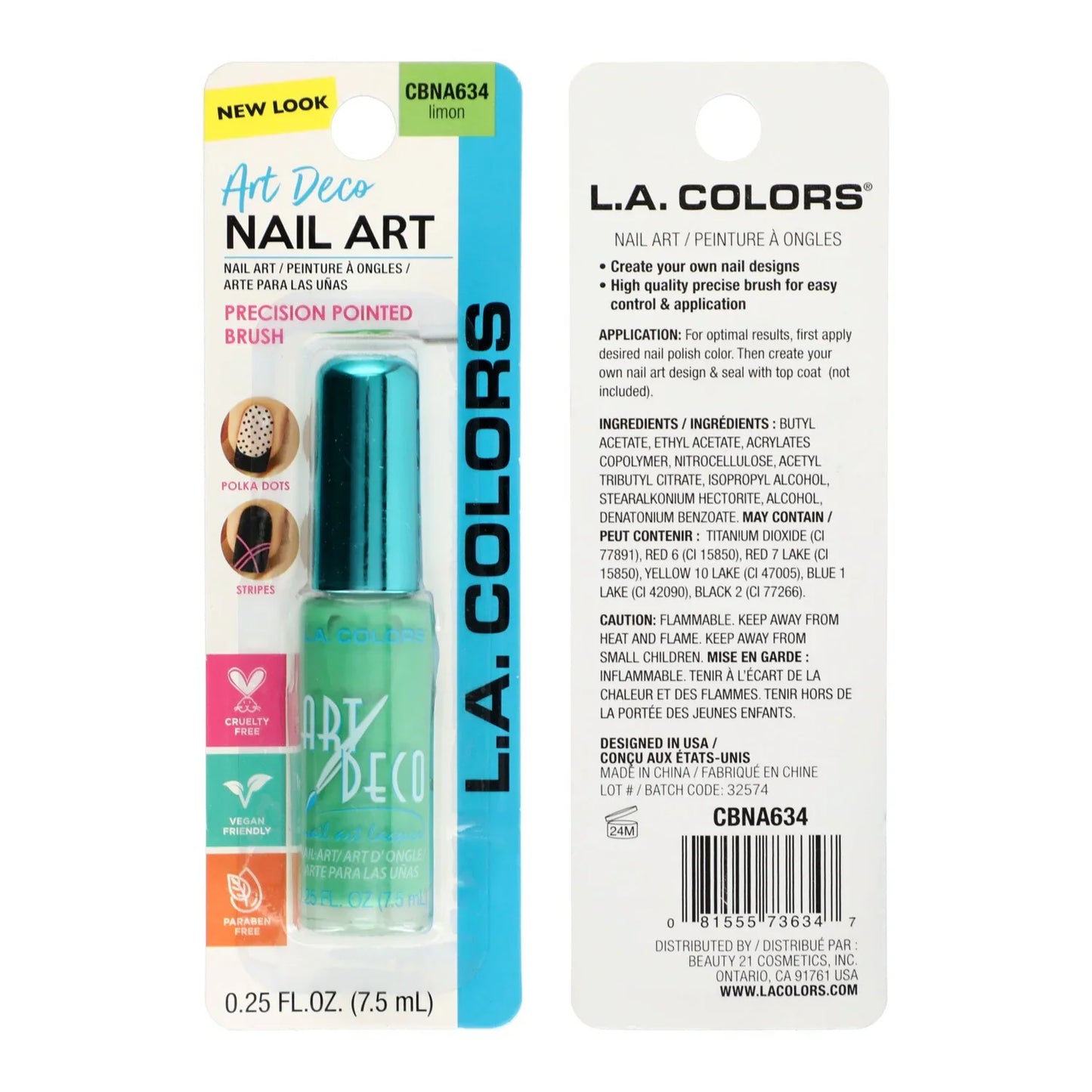 L.A. Colors Art Deco Nail Art Polish (1 pc)
