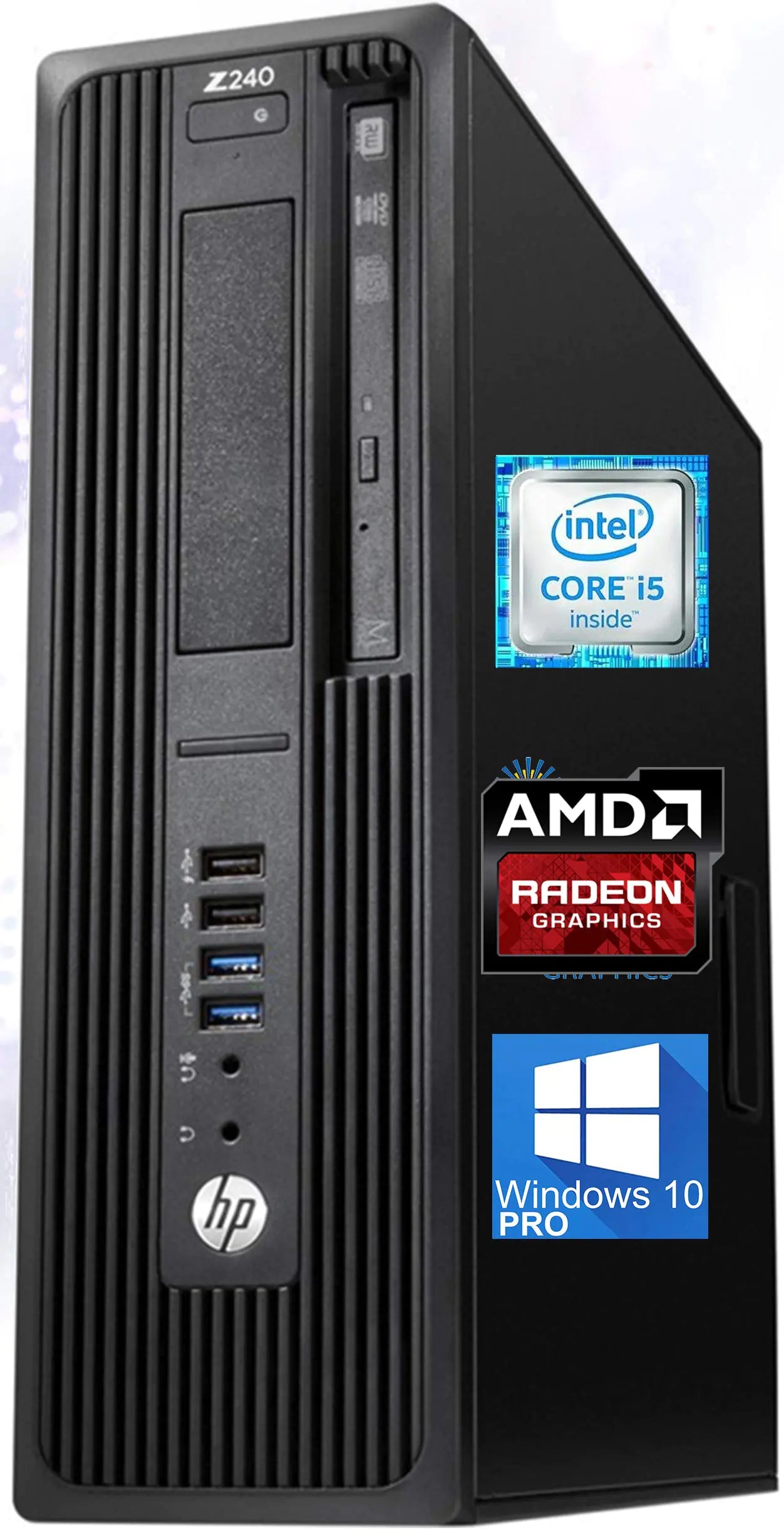 Style Loft Collection x HP Z240 Workstation SFF Desktop PC Intel Core i5-6500 Upto 3.60GHz 16GB RAM 512GB SSD AMD Radeon HD 8570 1GB 4K DisplayPort HDMI DVI AC Wi-Fi Bluetooth - Windows 10 Pro (Renewed)