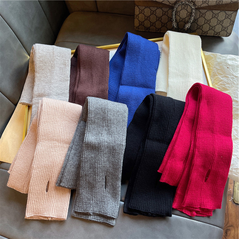 Versatile Gloves For Girls Arm Warmers Knitted Sleeves Long Fingerless Covers