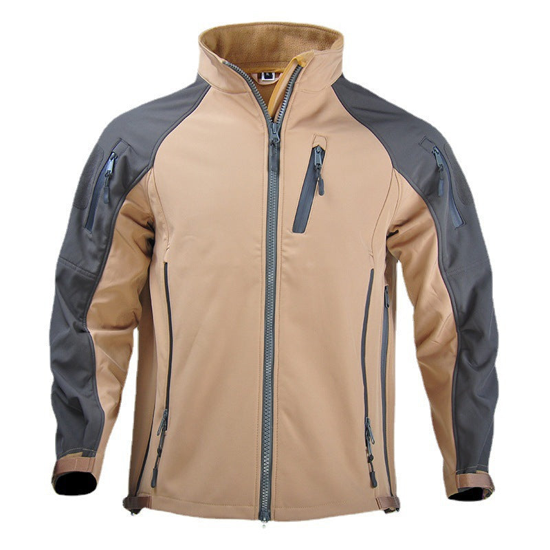 Men's Waterproof Tactical Softshell Jacket for Fall/Winter
