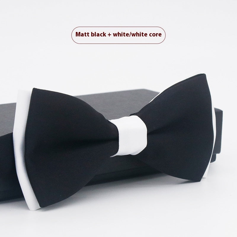 Men's Solid Color Formal Wear Wedding Business Casual Groom Groomsman Bow Tie