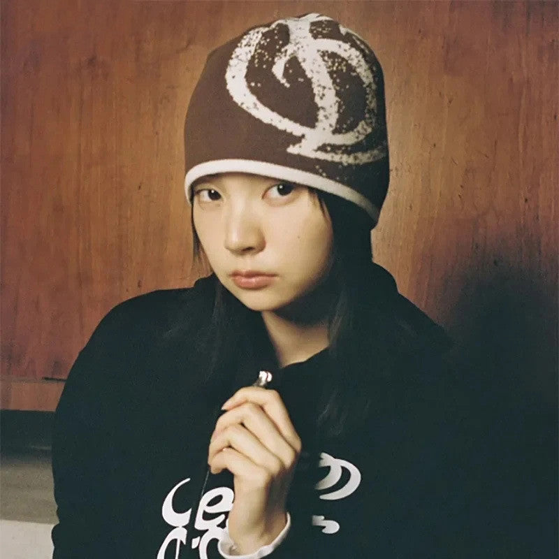 Slimming Figure-flattering Beret Knit Reversible Korean-style Vintage Knit Cap