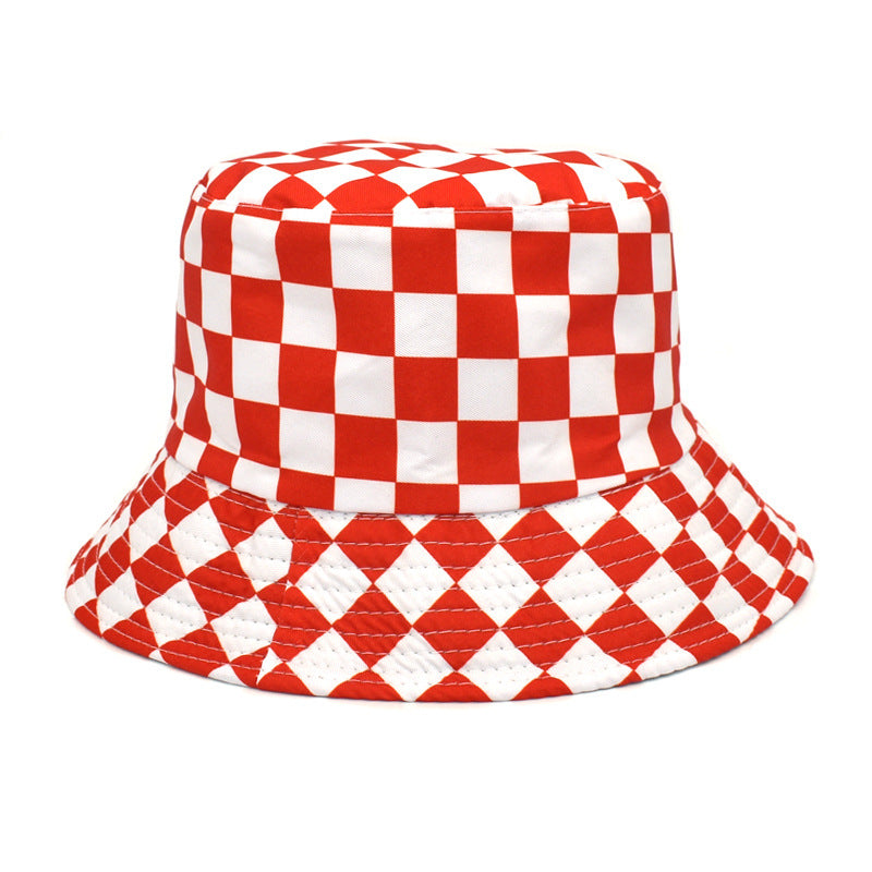 Outdoor Travel Sun Hat Cotton Man Double-sided Wear Bucket Hat