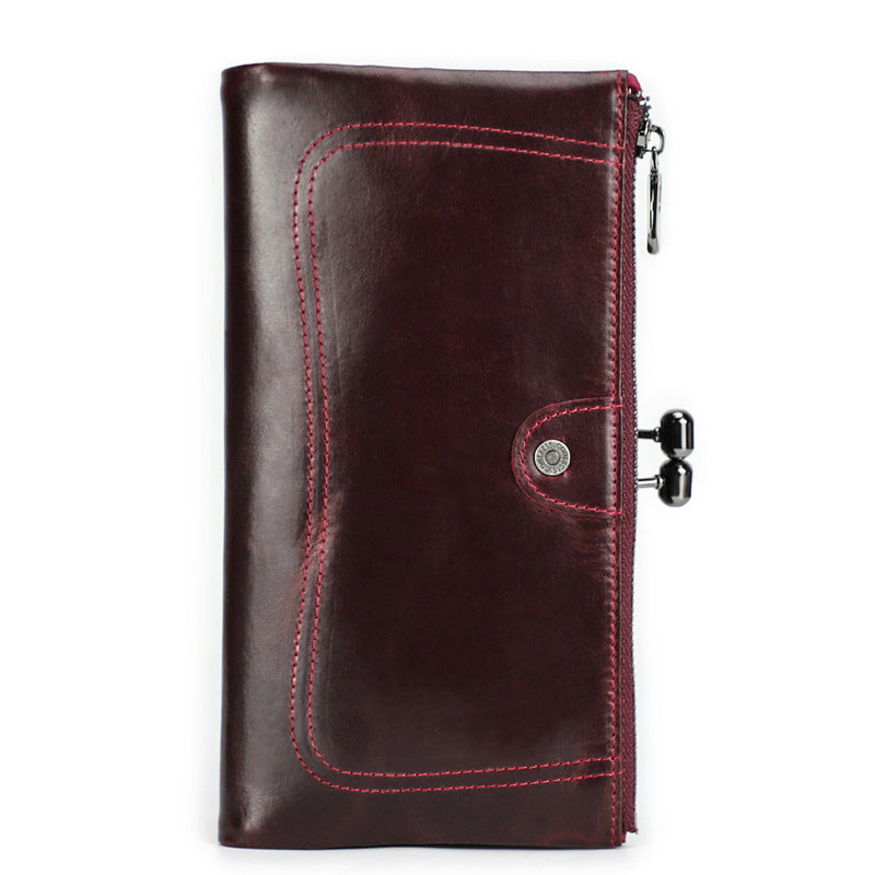 Black Angel First Layer Cowhide Women's Wallet