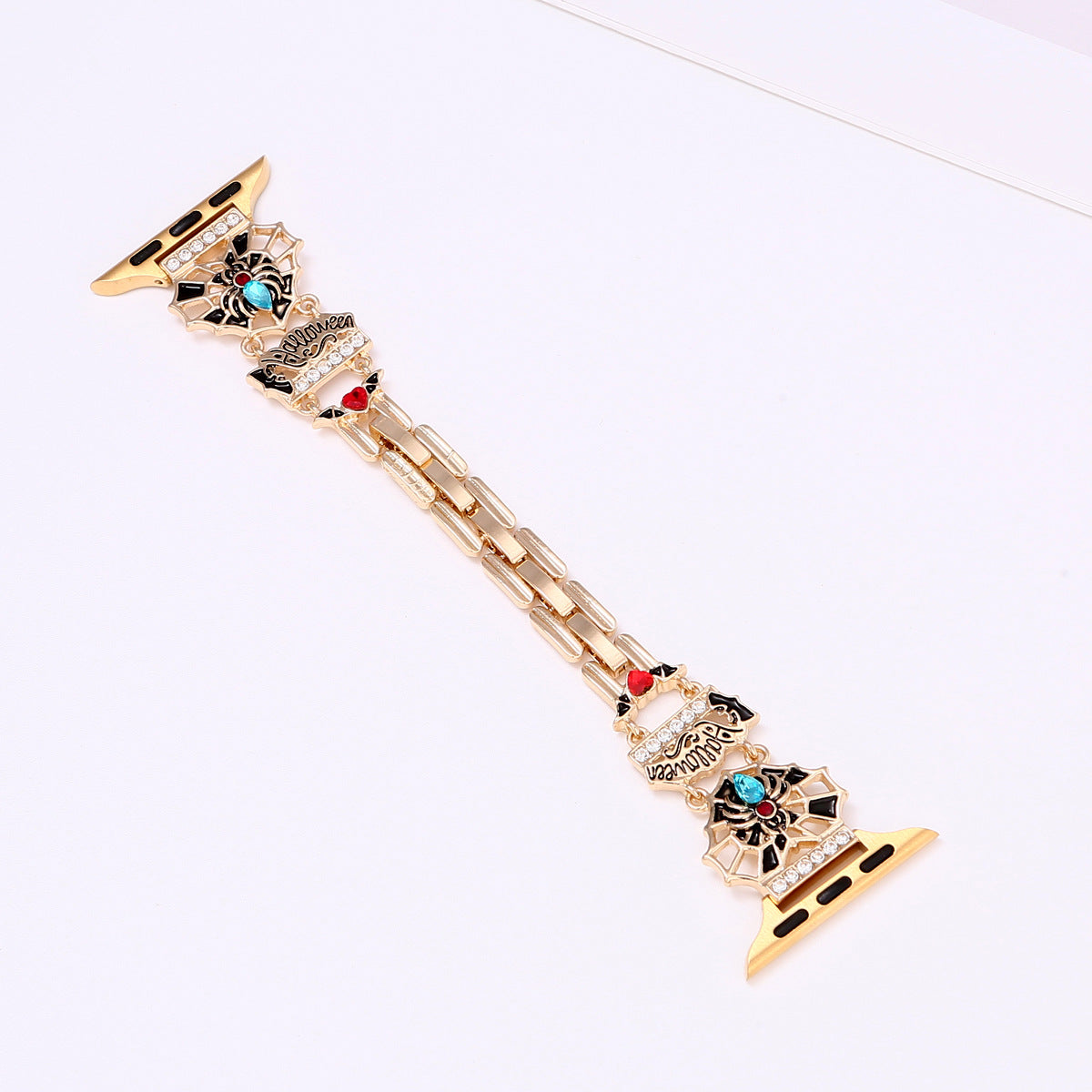 Cross-border New Halloween Metal Strap For IWatch Case Iwatch56789SE Strap