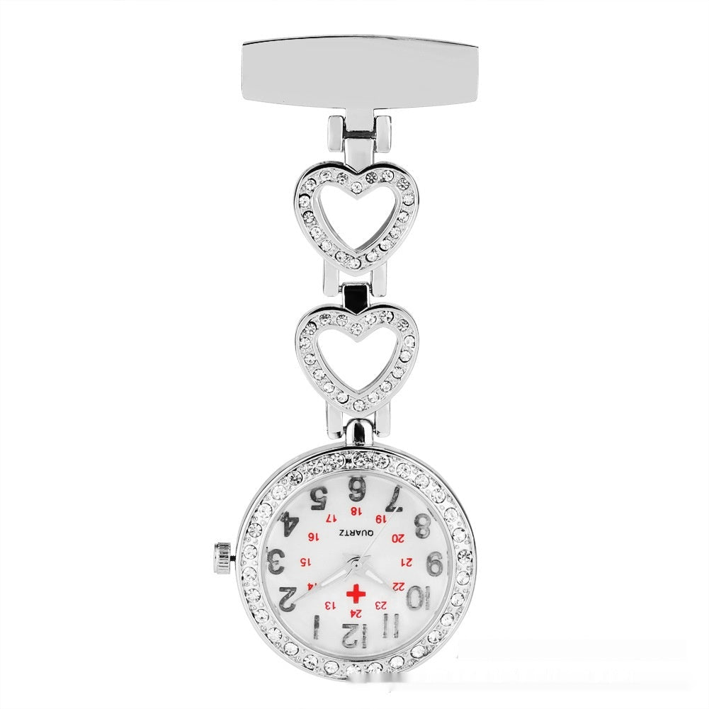 Diamond Nurse Pocket Watch