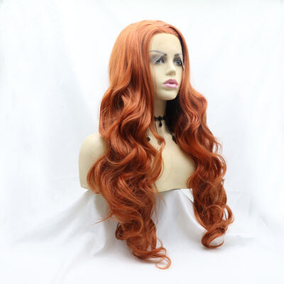Synthetic Lace Front Long Wavy Wig, 24"