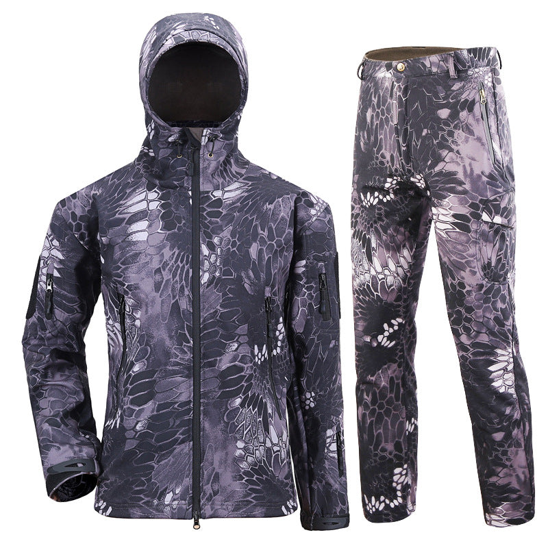 Men's Waterproof Camouflage Fishing Jacket and Pants Set