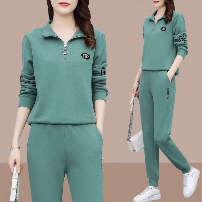 Mother's Wear Thin Suit Casual Sportswear Outer Wear Loose Women