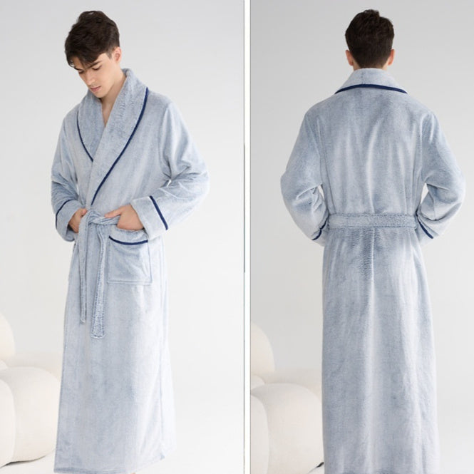 Thick Night-robe Flannel Couple Models