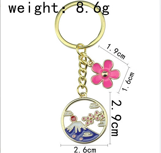 Miyazaki Sakura Mountain Keychain Pendant
