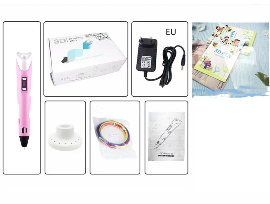 Children's 3D Printing Pen and Brush Toy Set