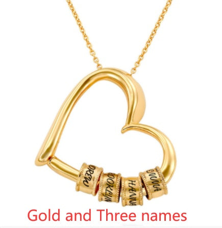 Personalized Heart Necklaces Women Jewelry Custom Name Necklaces & Pendants Mothers Day Gift