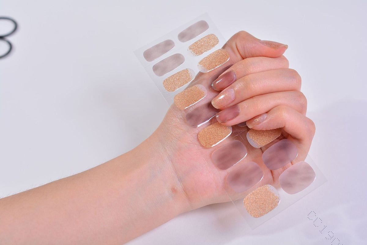 Gel Nail Stickers Bronzing 3D Nail Sticker