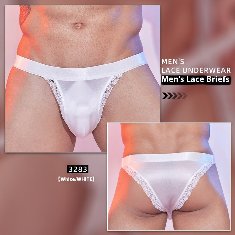 Men's Triangle Sexy Underwear Silky Breathable