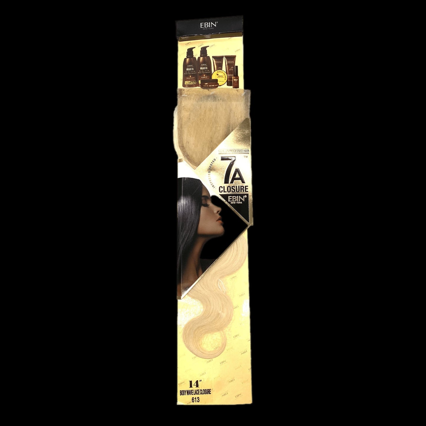 Ebin New York 4X4 CLOSURE BODY WAVE 14''(613)
