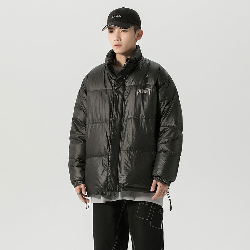 2020 Men's Winter Plain Down Jacket with Letter Design