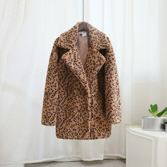 Women's Fur Coat Winter Loose Short Windbreaker Jacket