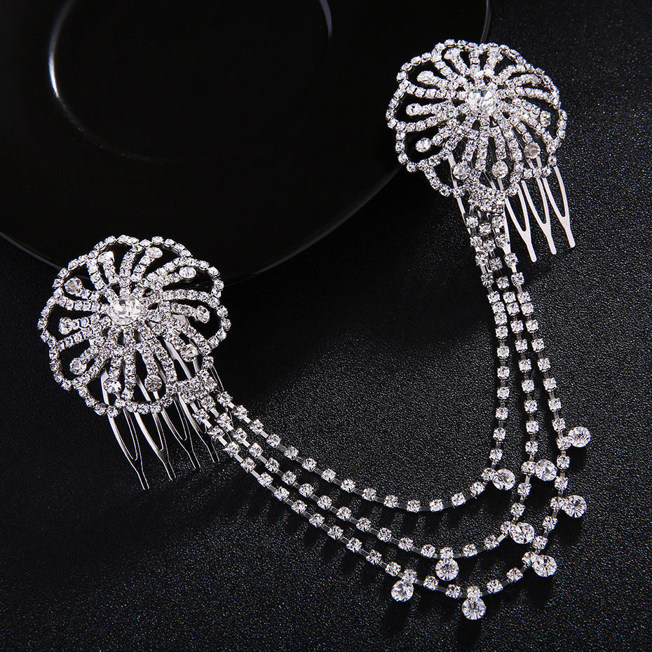 Retro Disc Hair Comb Wedding Dress Accessories