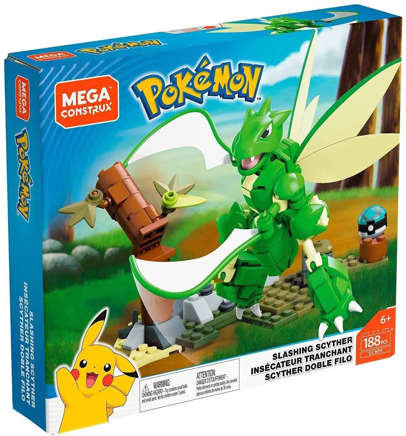 Style Loft Collection x Mega Construx Pokemon Slashing Scyther Construction Set with Character Figures Building Toys for Kids (188 Pieces)