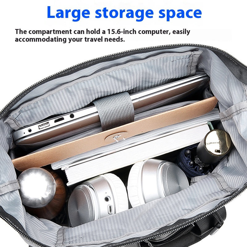 Multi-layer Business Shoulder Bag for Men