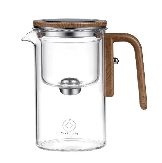 Elegant Glass Teapot & Tea Set with Water Separation