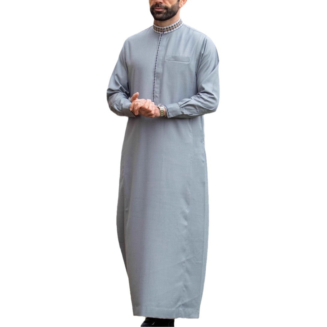 Muslim Men's Clothing Loose Lapel Fashion Robe