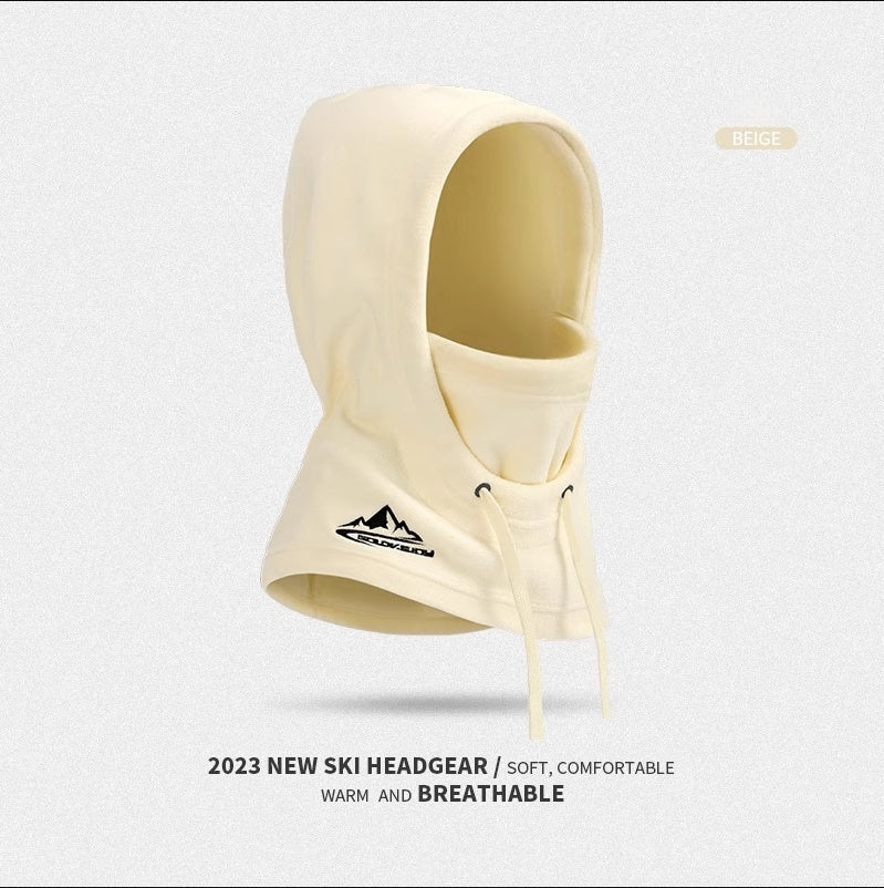 Windproof And Cold-proof Outdoor Cycling Fleece-lined Warm Face Mask