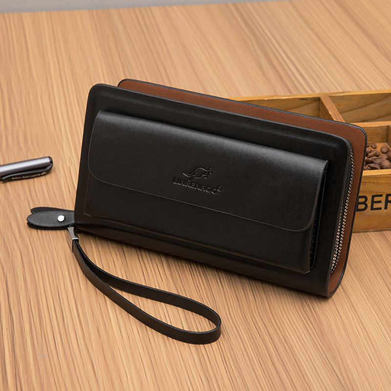 Men's Double Zip Business Clutch