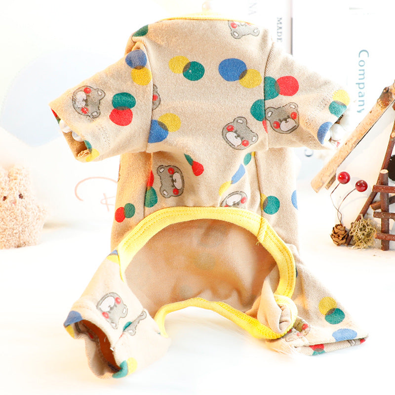 Autumn And Winter Clothing Home Wear Small Dog Teddy Pet Clothes