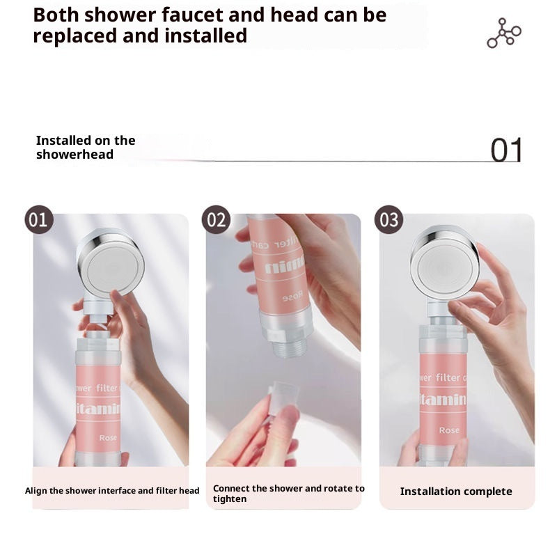 Bath Nozzle Shower Filter Fragrance Bath Rod