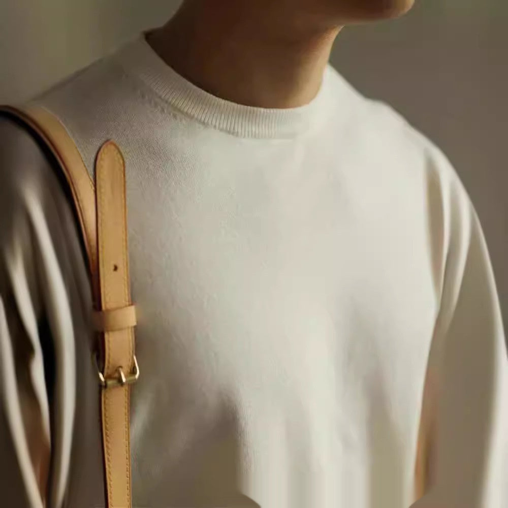 Men's Small Turtleneck Slim-fit Short Sleeve Cool Feeling