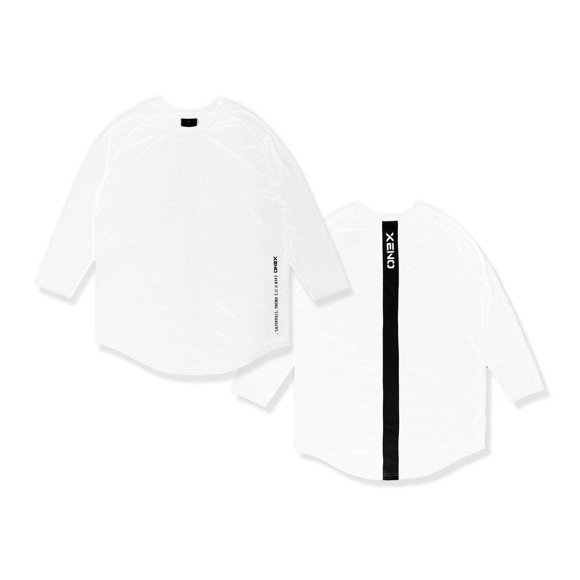 Back Vertical Letter Sports T-shirt Fitness Long Sleeve