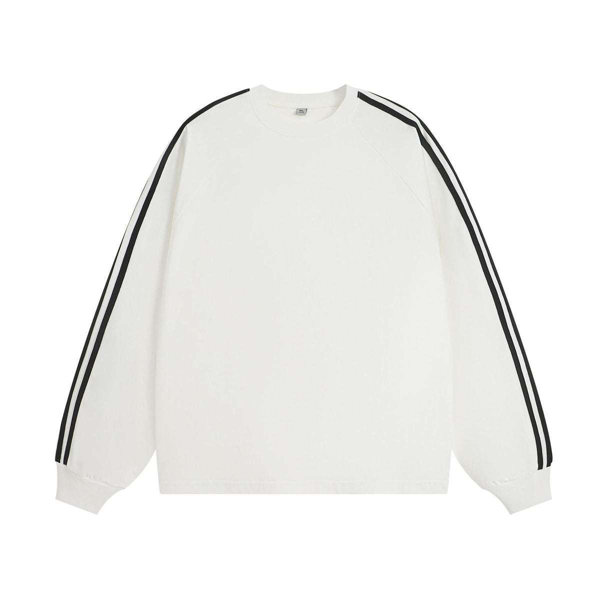 American-style Retro Three-bar Long-sleeved T-shirt For Men
