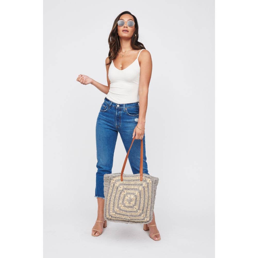 Palmyra Tote: Grey Multi
