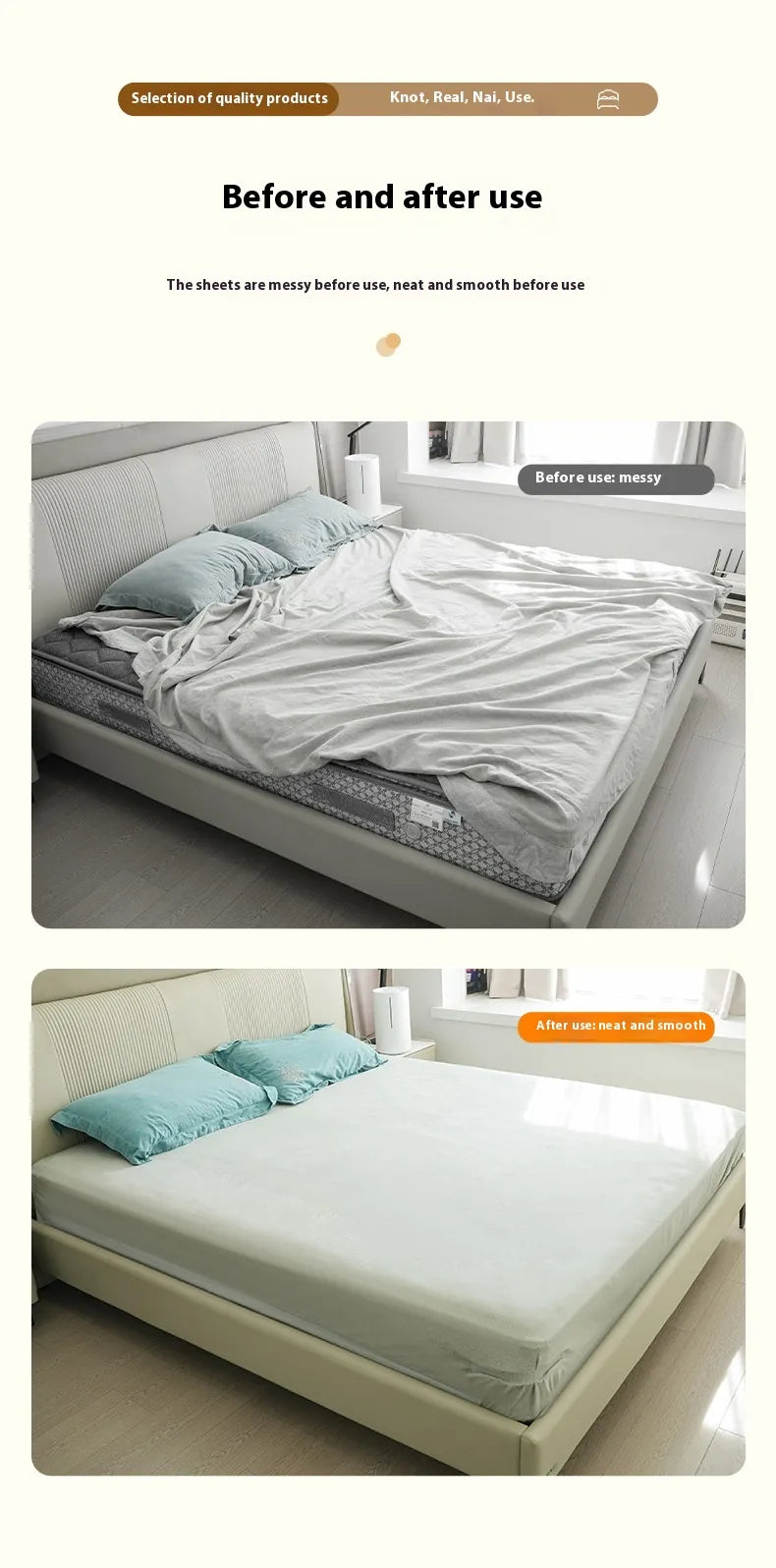 Style Loft Collection Modern Simple Bed Sheet & Mattress Cover Holders