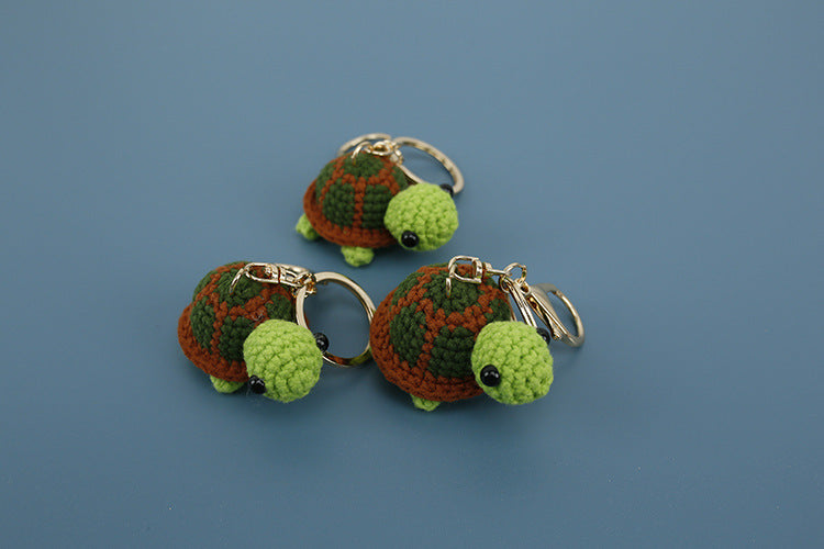 Creative Knitted Turtle Pendant Keychain