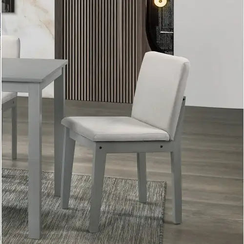 Style Loft Collection Grey 5pc Dining Room Set