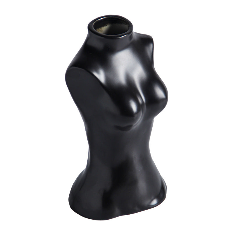 Creative Vase Ceramic Art Female Human Body Sculptured Ornaments